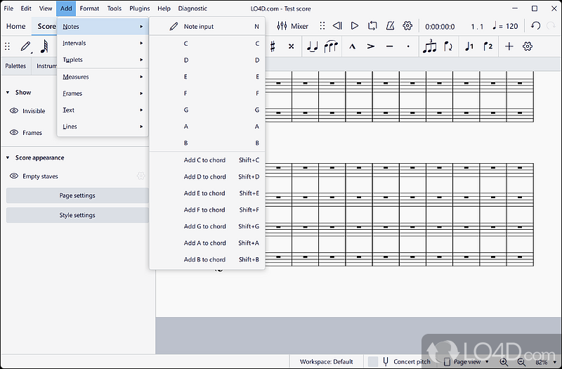 Compose music easily - Screenshot of MuseScore