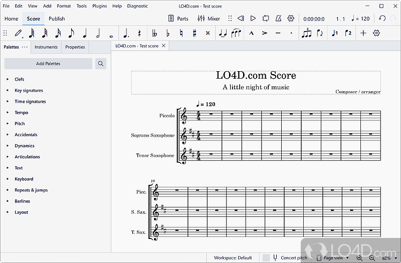 Let imagination be the only limit in creating an audio masterpiece using this highly customizable - Screenshot of MuseScore