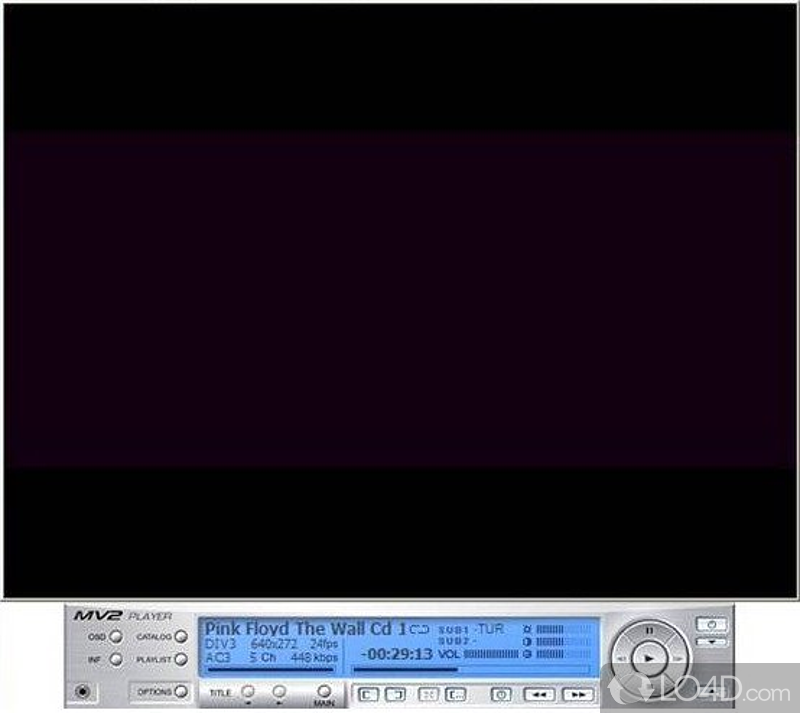 Freeware media player with many features - Screenshot of MV2Player