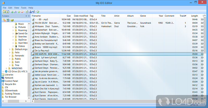 Addressing all user levels, this highly tool facilitates editing of MP3 tags in batch mode - Screenshot of My ID3 Editor