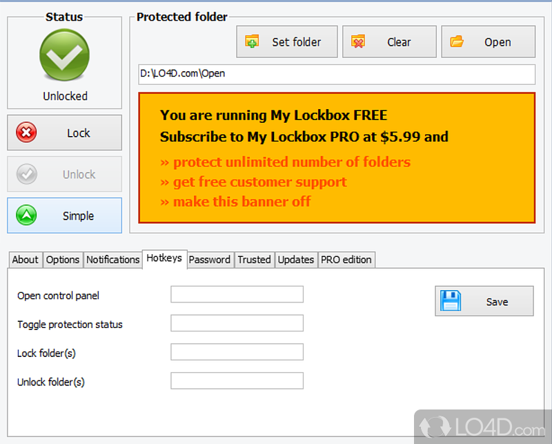 My Lockbox: Folder Lock - Screenshot of My Lockbox