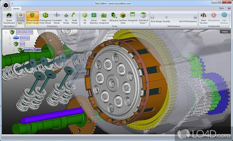 Cloud-based online CAD viewer app with iPad support - Screenshot of MyCadbox