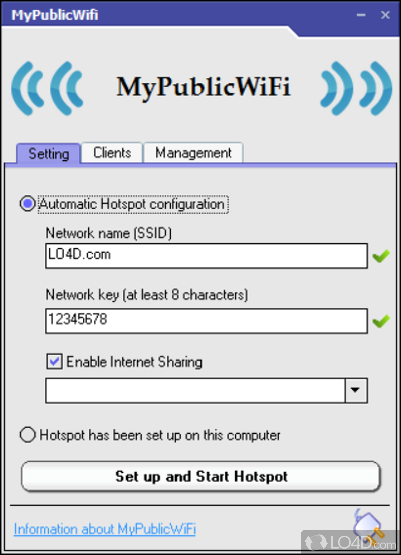 instal MyPublicWiFi 30.1