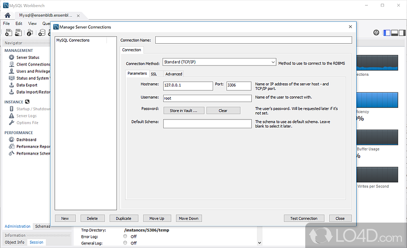 MySQL Workbench: Develop - Screenshot of MySQL Workbench