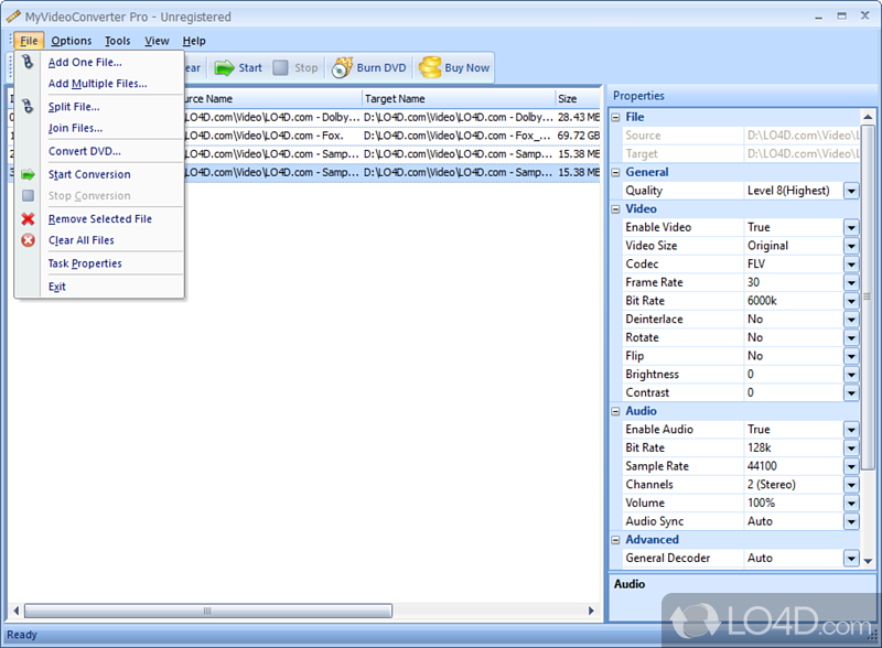 Few steps required - Screenshot of MyVideoConverter Pro