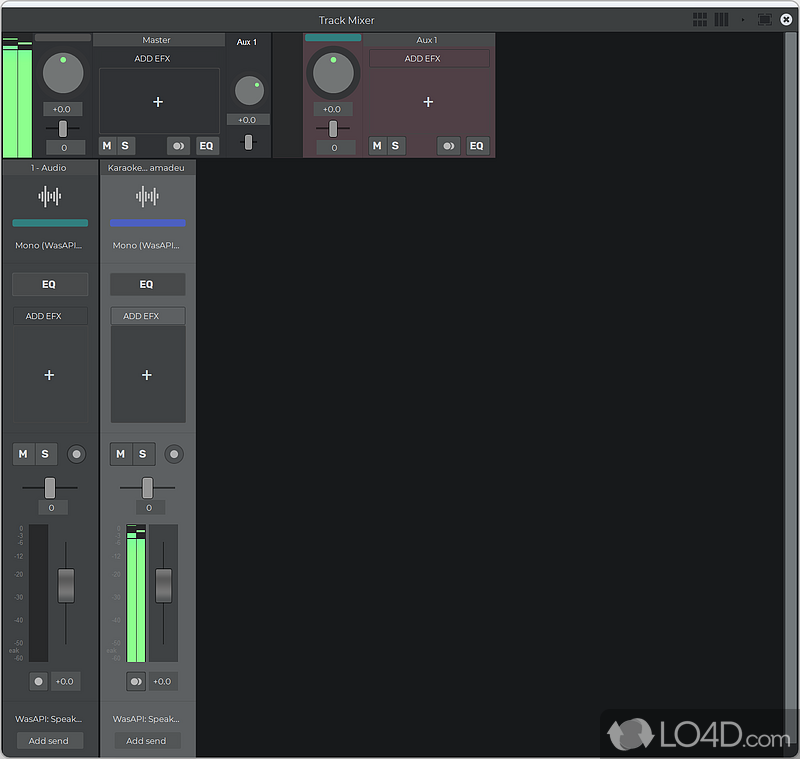Apply multiple effects and convert audio tracks - Screenshot of n-Track Studio