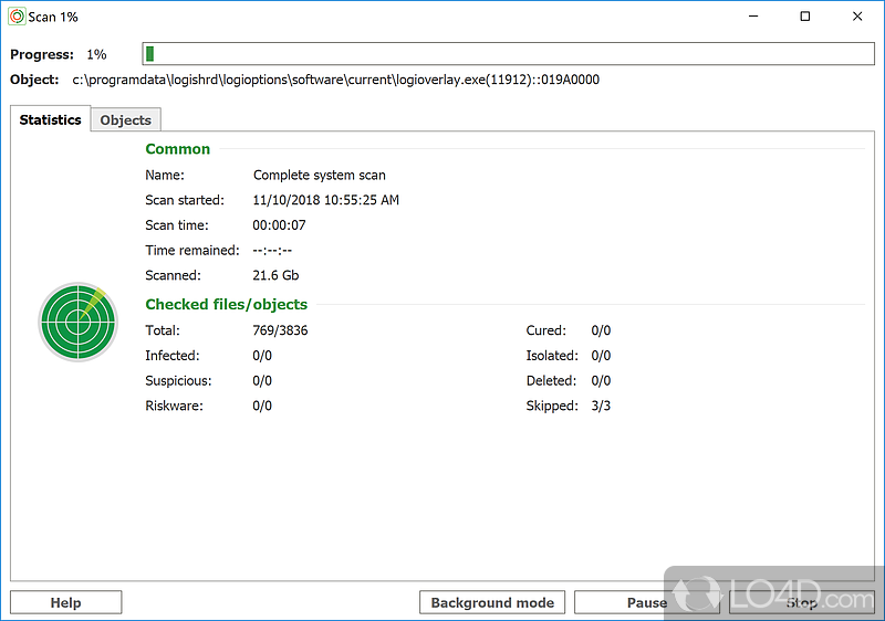 Detect and remove cryptolockers and other viruses - Screenshot of NANO Antivirus