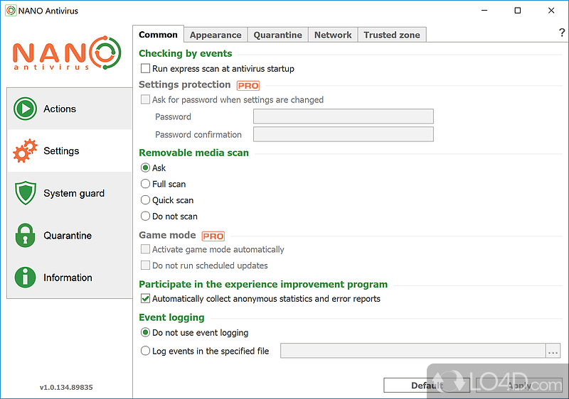 An up-and-coming free antivirus solution - Screenshot of NANO Antivirus
