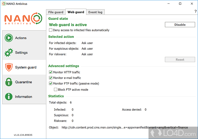 Get updates incrementally - Screenshot of NANO Antivirus