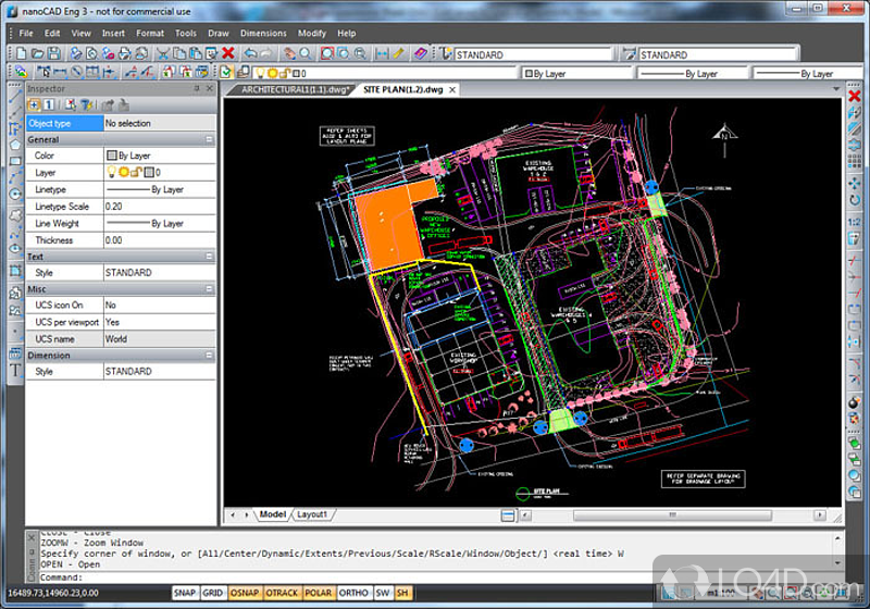 Lightweigh and Easy - Screenshot of nanoCAD