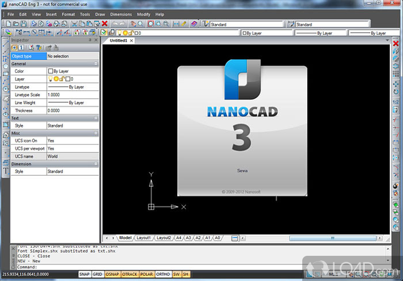 Provides you a large set of drawing tools which make it a viable solution for engineers - Screenshot of nanoCAD