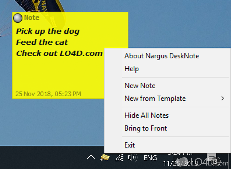 Nargus DeskNote screenshot