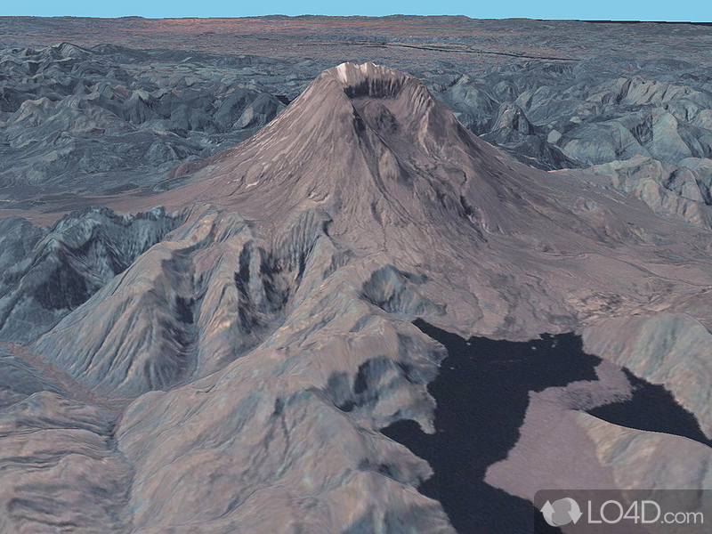 3D view mode and information about different planets - Screenshot of NASA World Wind