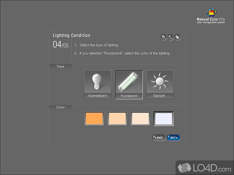 Color enhancement app for LCD monitors from Samsung - Screenshot of Natural Color Pro