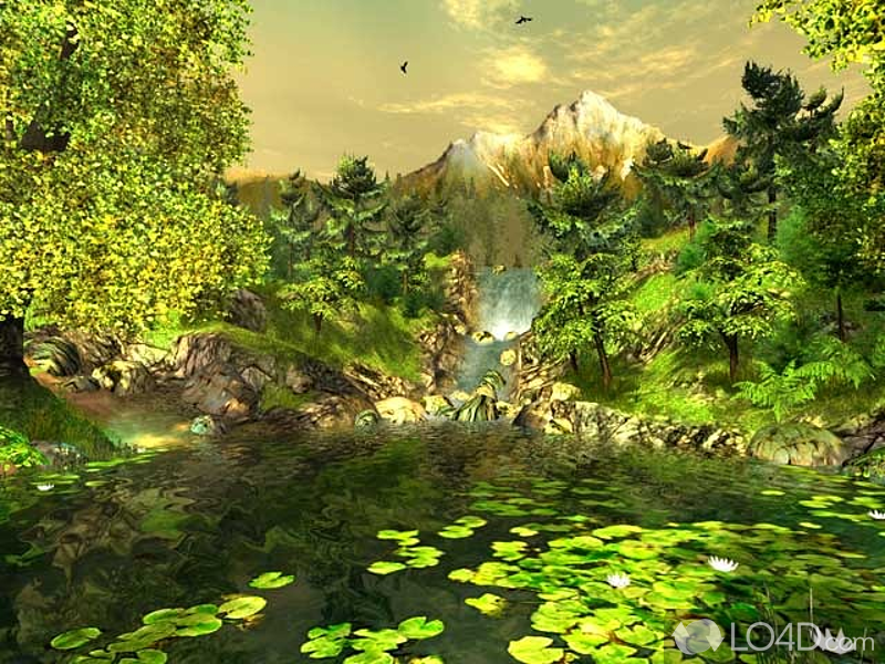 Customizable screensaver and live wallpaper - Screenshot of Nature 3D Screensaver