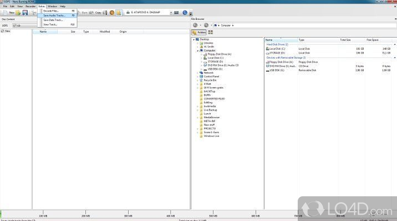 Split files and burn them to discs, context menu integration and a few other options - Screenshot of Nero Burning ROM
