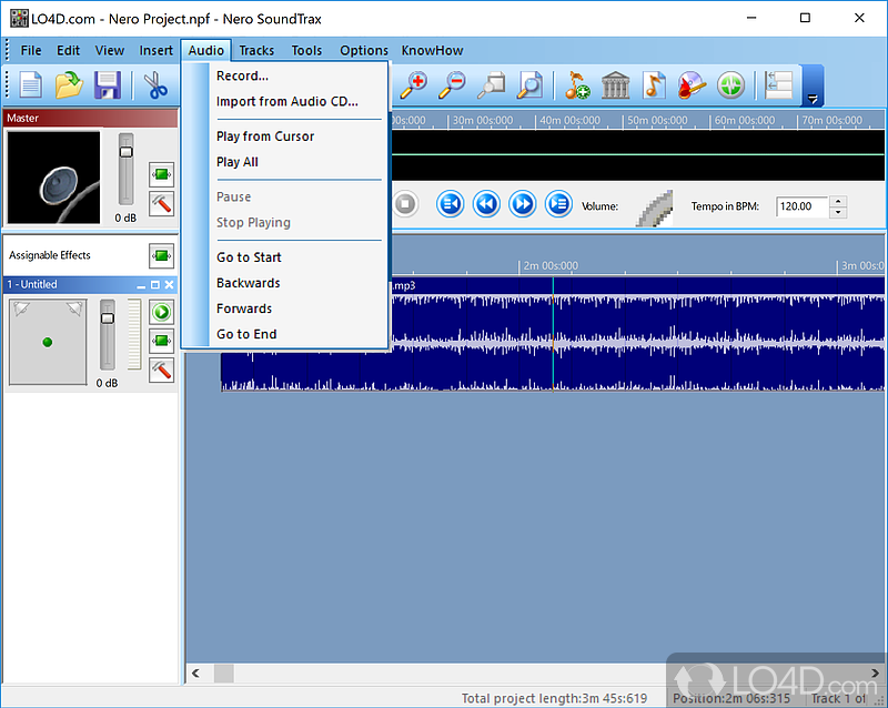 Nero SoundTrax: Comprehensive - Screenshot of Nero SoundTrax
