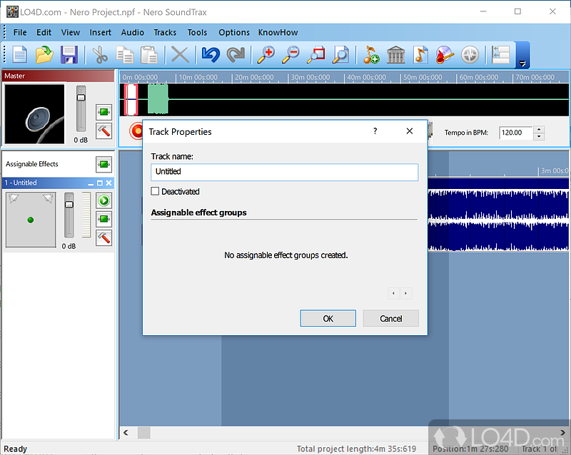 Mix digital music tracks or digitize analog music collection - Screenshot of Nero SoundTrax