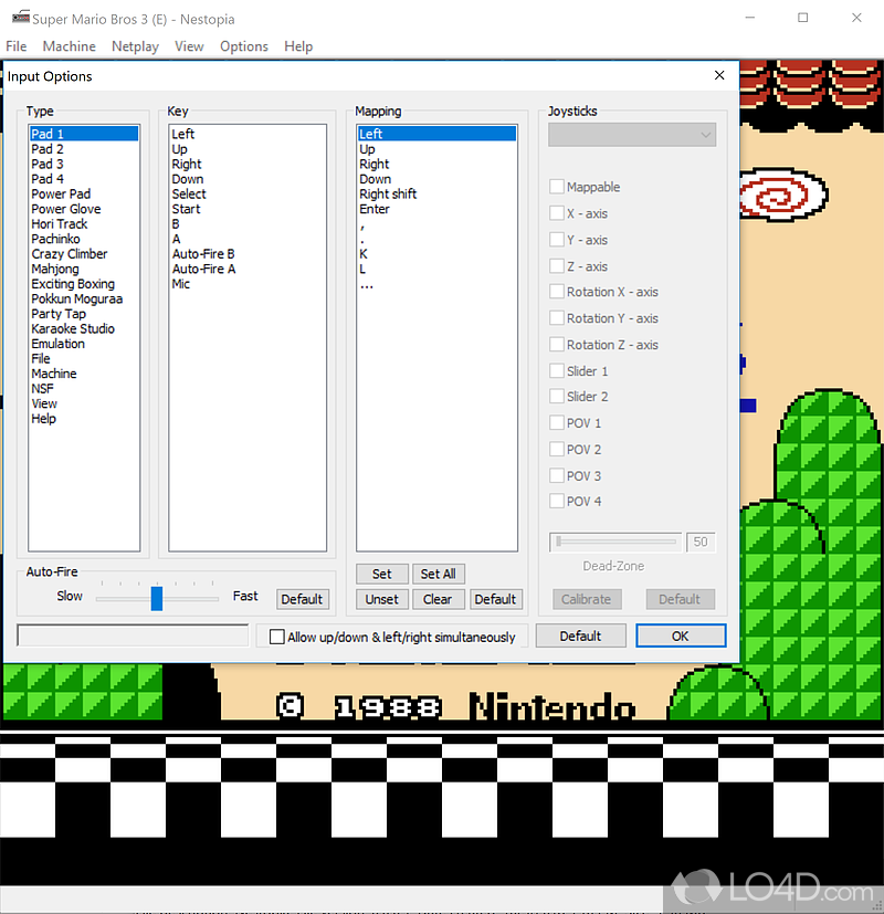 Most popular NES Nintendo emulator for Windows - Screenshot of Nestopia