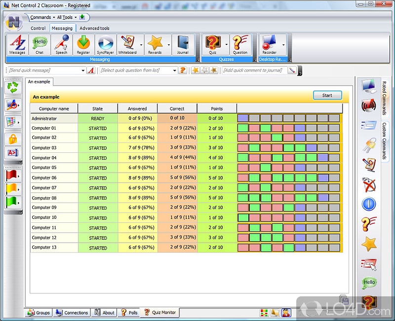 Ultimate software for PC administration and teaching process organization - Screenshot of Net Control 2