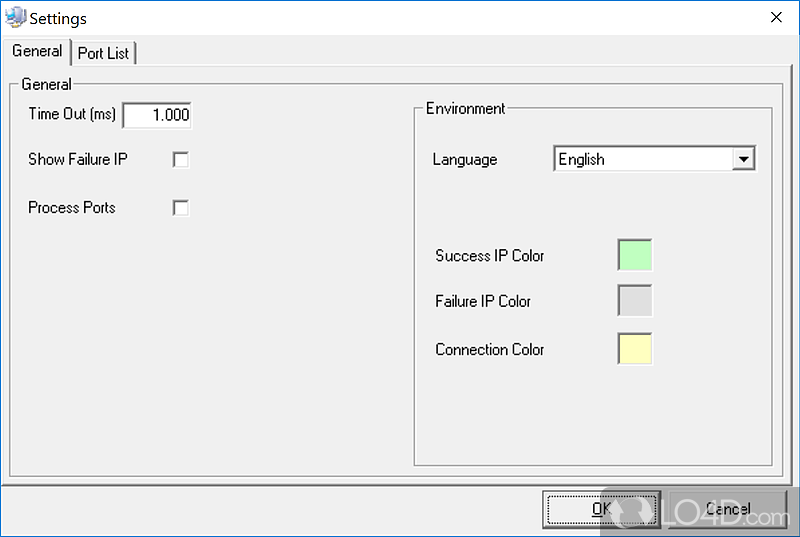 Scan the network to identify computers - Screenshot of Net Scan