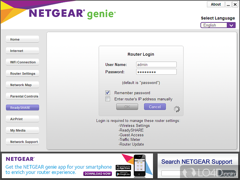 Easy manage, monitor, and repair your home network - Screenshot of NETGEAR Genie
