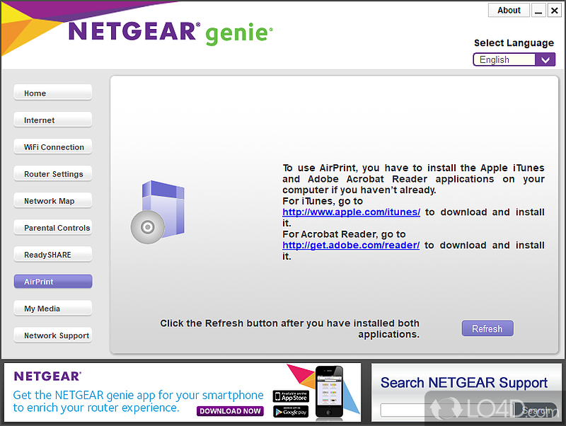 Easily monitor, connect, and control your home network - Screenshot of NETGEAR Genie