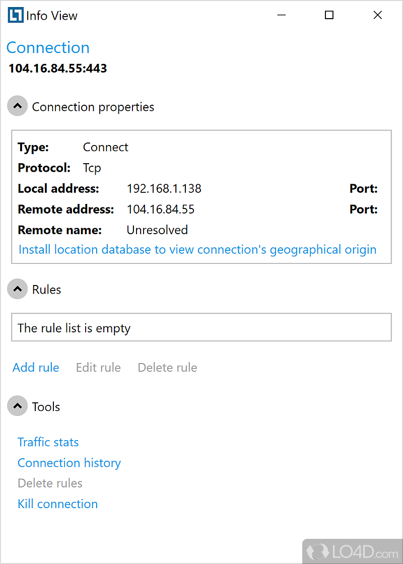 Control the internet traffic, limit the bandwidth - Screenshot of NetLimiter