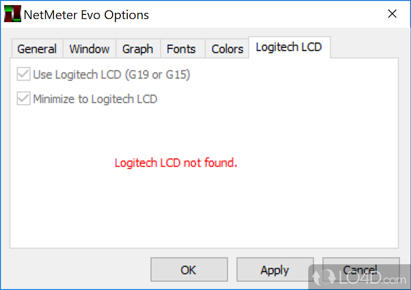 Small square screen - Screenshot of NetMeter EVO