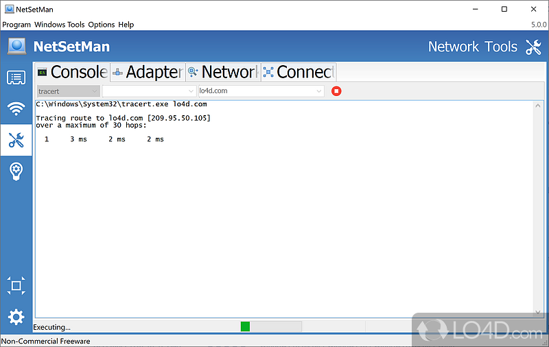 Efficient networks setting manager - Screenshot of NetSetMan