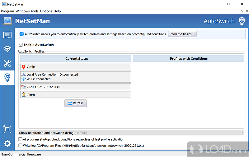 Manage all your network settings for Windows PC at a glance - Screenshot of NetSetMan