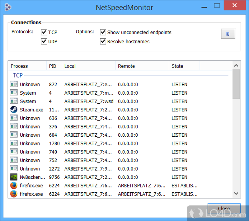 A few compatibility issues - Screenshot of NetSpeedMonitor
