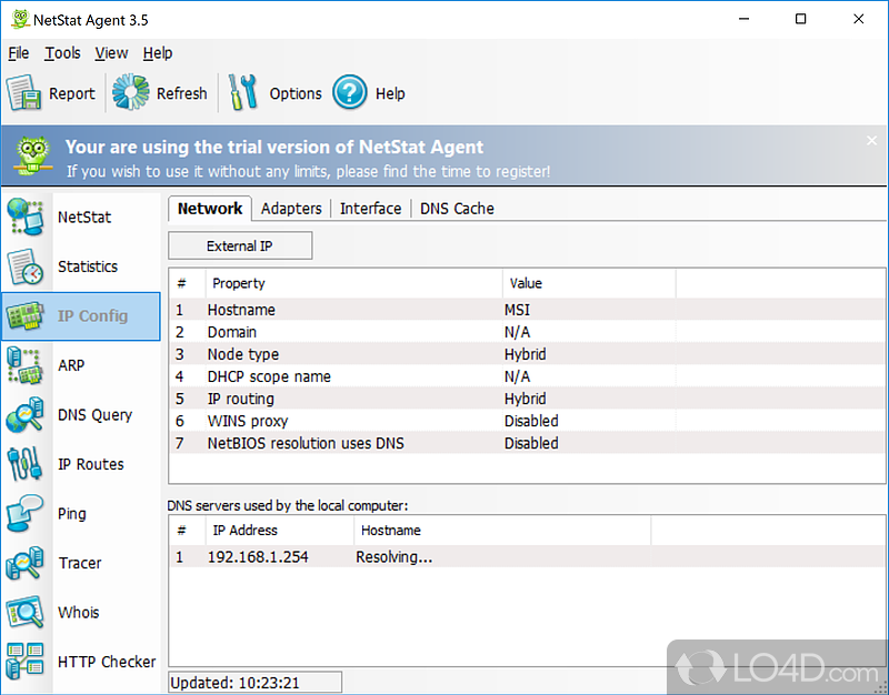 Poweful and easy network toolkit - Screenshot of NetStat Agent