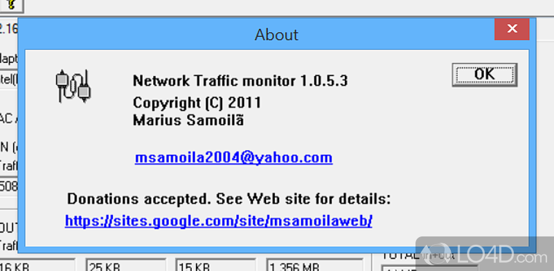 Set up limits and alerts - Screenshot of Network Traffic Monitor