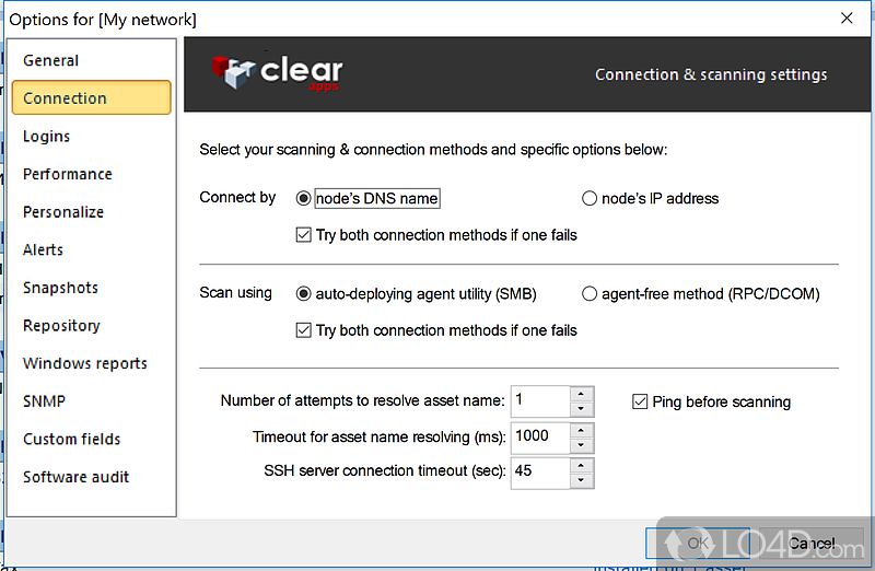 Network Inventory Advisor: User interface - Screenshot of Network Inventory Advisor
