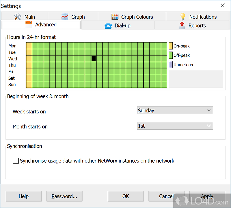 Bandwidth & traffic monitoring tool for Windows - Screenshot of NetWorx