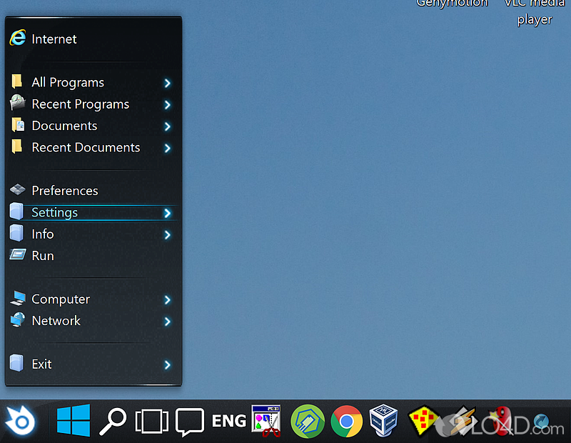 Windows User Interface Replacement - Screenshot of NextSTART