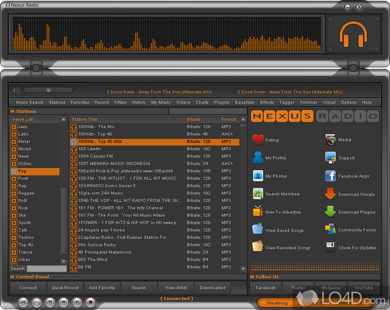 Nexus Radio: Internet radio - Screenshot of Nexus Radio