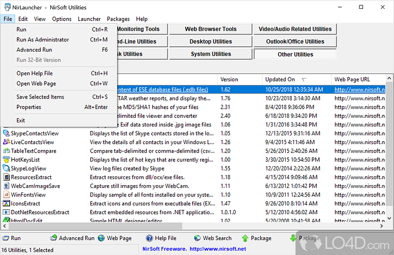 nirlauncher sysinternal launcher