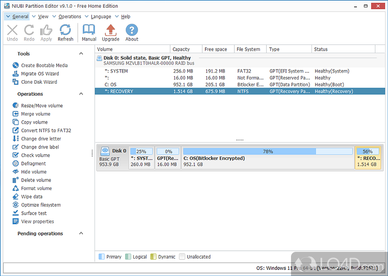 download the new for mac NIUBI Partition Editor Pro / Technician 9.8.0