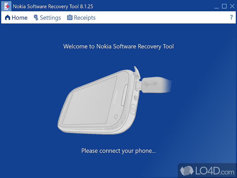Fix any software issues you might encounter with Nokia device - Screenshot of Nokia Software Recovery Tool