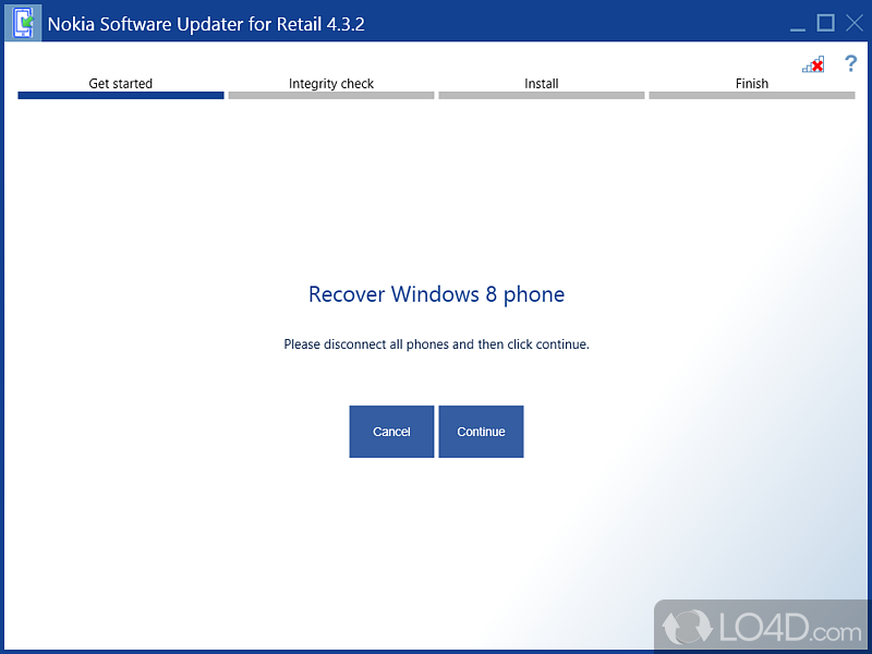 Update your Nokia software from your PC - Screenshot of Nokia Software Updater