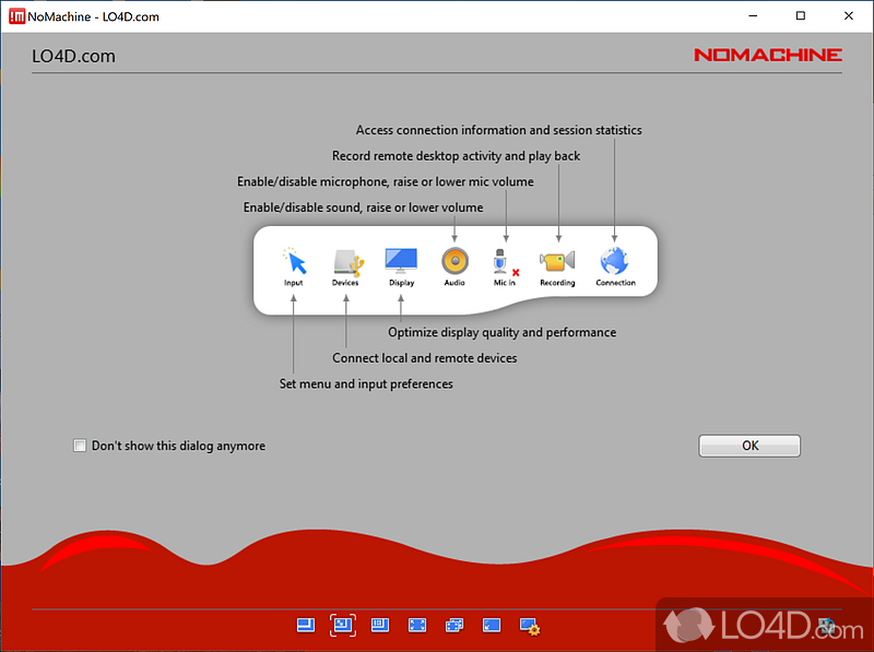 NoMachine: Web browser - Screenshot of NoMachine