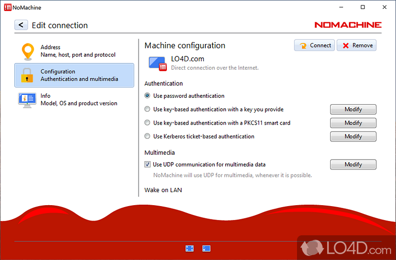 Free remote desktop access service - Screenshot of NoMachine