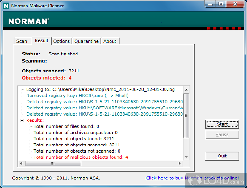 Как удалить malware. Программа Norman. Malware Cleaner.