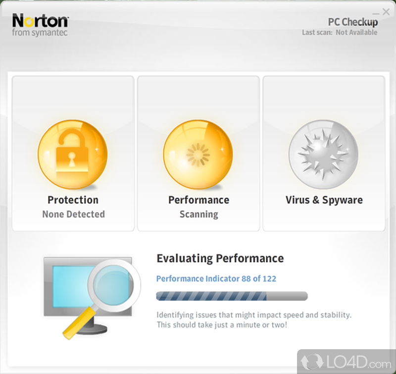 Norton PC Checkup: Viruses - Screenshot of Norton PC Checkup