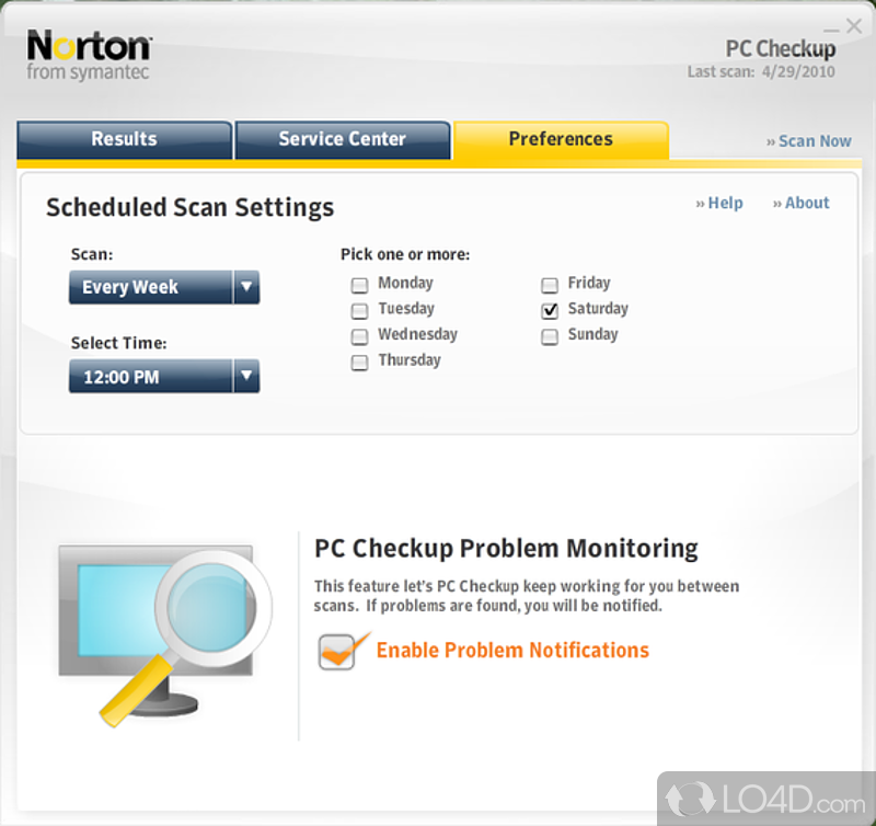 Norton PC Checkup: Spyware - Screenshot of Norton PC Checkup