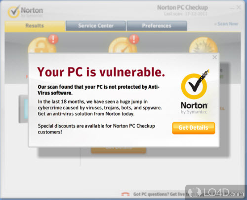 Low-effort, simple PC maintenance - Screenshot of Norton PC Checkup