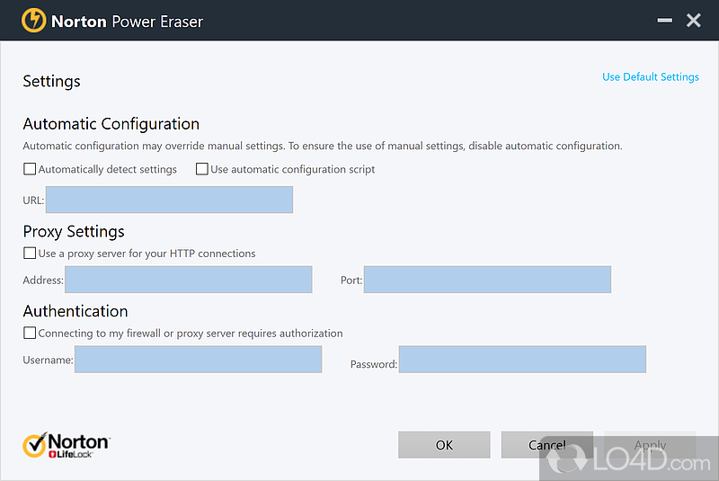 Create a system restore point and view log details - Screenshot of Norton Power Eraser