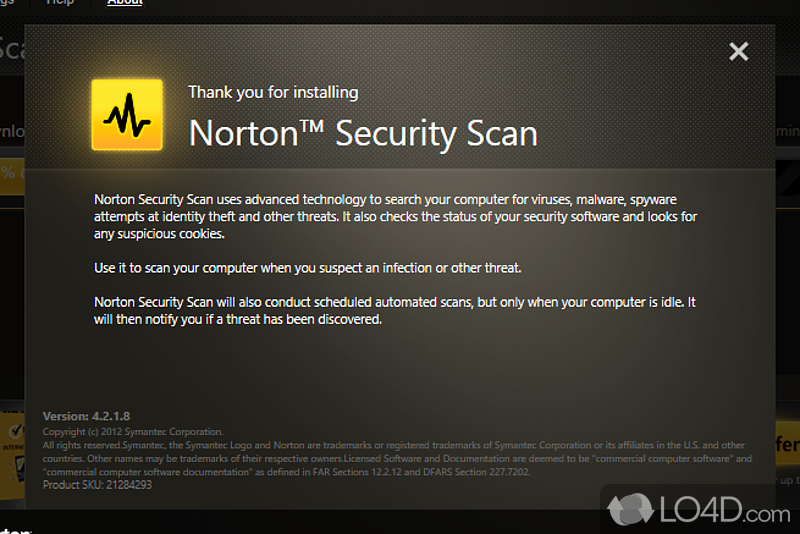 norton security scan pup removal